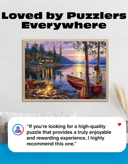 Load image into Gallery viewer, - Darrell Bush - Canoe Lake - 1000 Piece Jigsaw Puzzle
