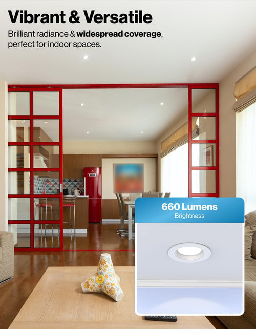 Load image into Gallery viewer, Sunco 4 Pack Retrofit LED Recessed Lighting 4 Inch, 4000K Cool White, Dimmable Can Lights, Baffle Trim, 11W=60W, 660LM, Damp Rated - ETL
